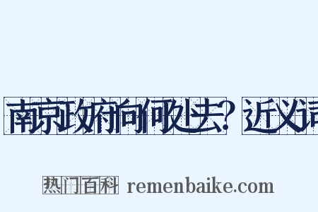 南京政府向何处去？近义词是什么意思的图片